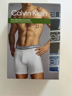 Calvin Klein Boxer Brief 3-Pack – Black, Blue XL